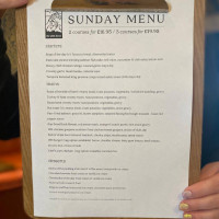 White Horse Inn menu