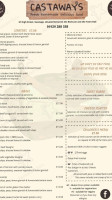 Castaways menu