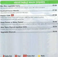 Gurkhas' Pride Nepalese Indian Cuisine menu