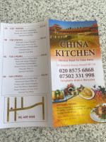 China Kitchen menu