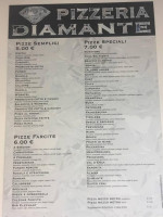 Pizzeria Diamante Di Diletto Salvatore menu