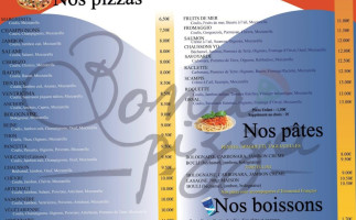 Bona Pizza menu