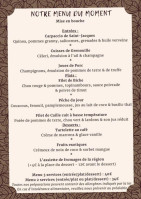 Le Repos Du Moineau menu