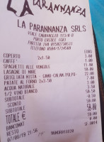 La Parannanza menu