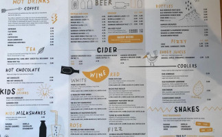 Hub St Ives menu