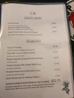 Charlie Bassett's menu