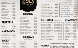 Gold Snack Lier menu