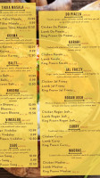 The Great Indian Cuisine menu