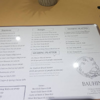 Bauhinia Chinese menu