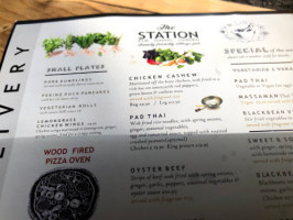 The Station Pub menu
