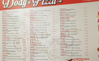 Dody's Pizza 2 menu