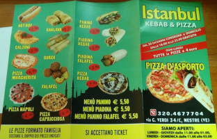 Istanbul Pizza Kebab menu