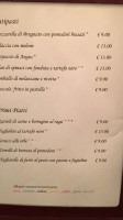 La Taverna Dei Golosi menu
