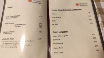 Trattoria Del Ghiottone menu
