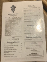 The Pilchard Inn menu