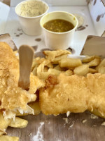 Papu's Fish Chips inside