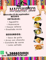 Macchupisco food
