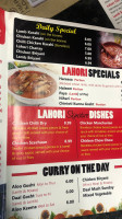 Lahori Karahi Chargha menu