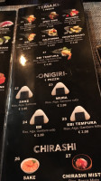 Sushi Zen menu