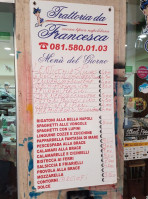 Trattoria Da Francesca food