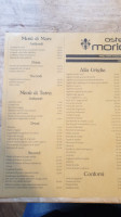 Osteria Moriconi menu