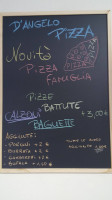 D'angelo Pizza menu