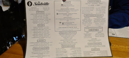 The Soulville Steakhouse menu