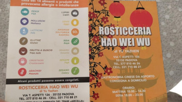 Rosticceria Nove Drago Padova menu