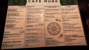 Cafe Munk menu