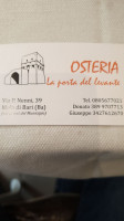 Osteria La Porta Del Levante food