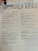 The Flower Cafe menu