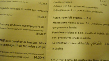 Panperfocaccia menu