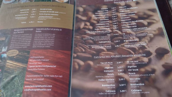 Hahnspielhütte Rifugio Gallo Cedrone menu