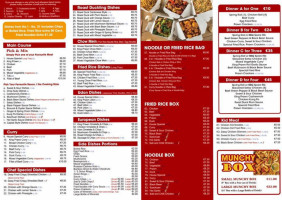 Chow Asian Kitchen menu