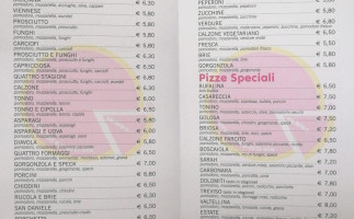 Pizzeria Fiftypizza menu