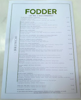 Fodder menu
