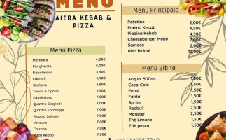 Aiera Kebab Pizza menu