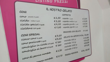 Gelateria Villa Litta menu