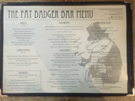 Fat Badger Grill food