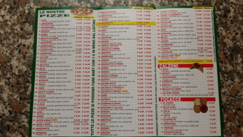 Pizzeria Elisabetta menu