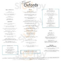 Simons At Oxfords Bar Restaurant menu