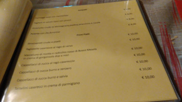 Osteria Del Delta menu