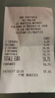 Del Mulino menu