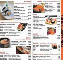 Mye Sushi menu