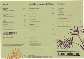 Guanabana menu