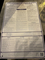 Pizza Rossa menu