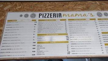 Pizzeria Mamas menu