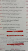 La Casereccia-pizzeria D'asporto menu