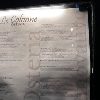 Osteria Le Colonne menu