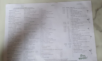 Prima Sapori D' Italia menu